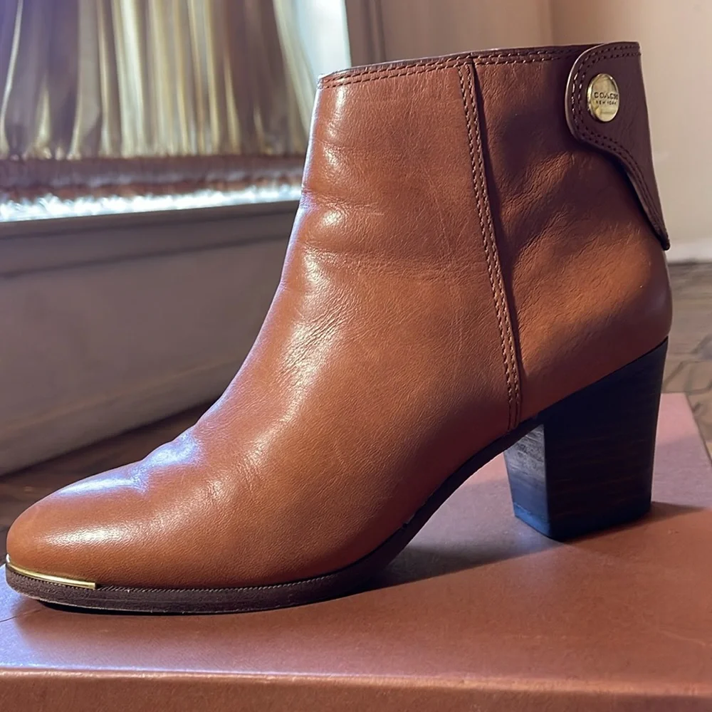 COACH Waldorf Bootie Cinnamon 5.5 M - Picture 6 of 11